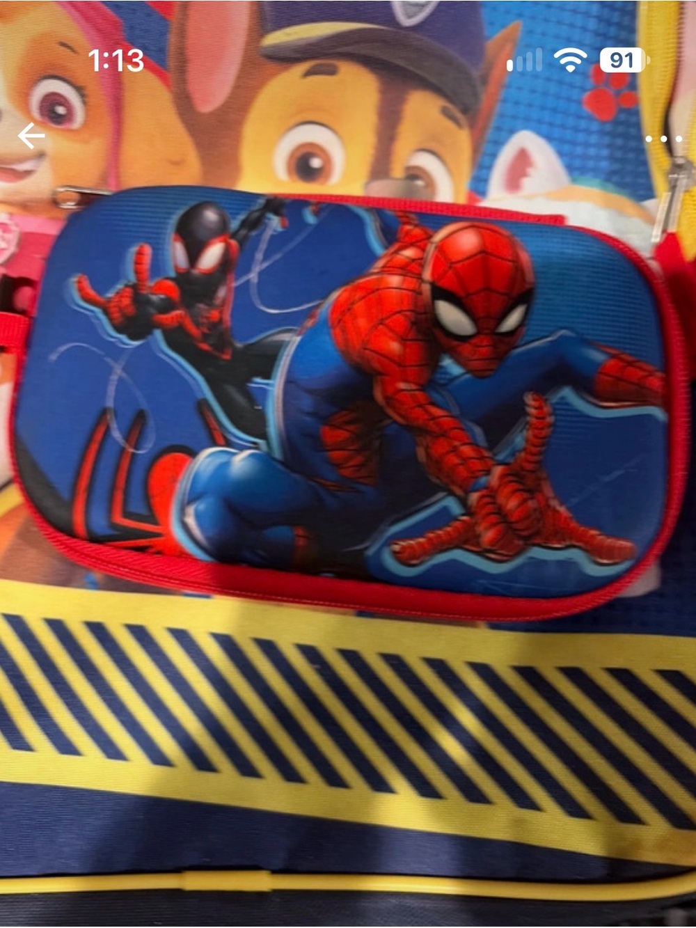 Spiderman Red and Blue Kids Pencil Pouch
